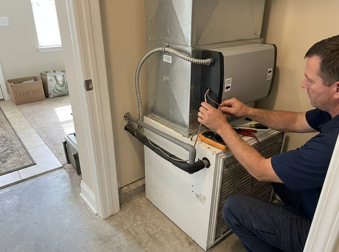 Whole-home air purifier mounted in the supply plenum